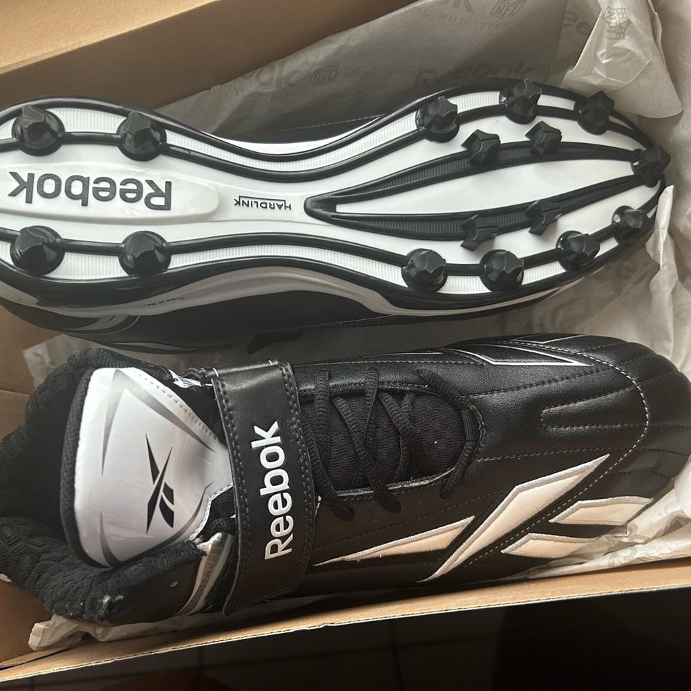 Rebook Cleats NFL Equipment PRO FULL BLITZ KFS- size 14 / Football Black Cleats